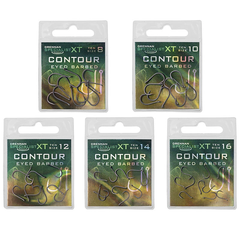 Drennan Specialist XT Contour Barbed Eyed Hooks